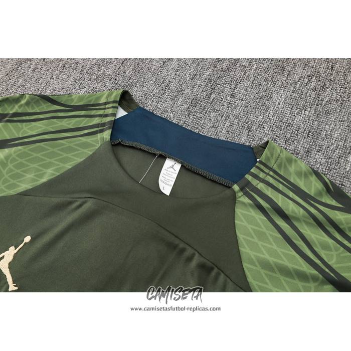 Chandal del Paris Saint-Germain Jordan 2024-2025 Manga Corta Verde - Pantalon Corto